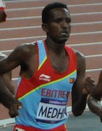 Teklemariam Medhin 10 000 metrin finaalissa Lontoon olympialaisissa 2012