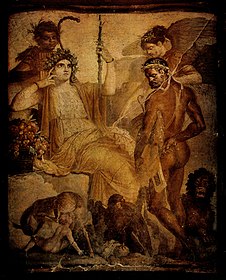 Roman art showing Hercules and Telephus