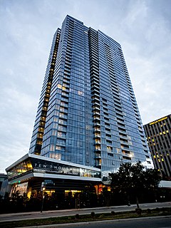 <span class="mw-page-title-main">Ten Thousand (Los Angeles)</span> 40-story residential skyscraper located at 10000 Santa Monica Boulevard, Los Angeles