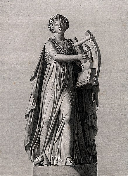 File:Terpsichore (?). Engraving by P. Fontana after L. Bartolini. Wellcome V0036068.jpg