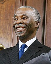 Thabo Mbeki led the ANC's secret "talks about talks" in the 1980s. Thabo Mbeki.JPG