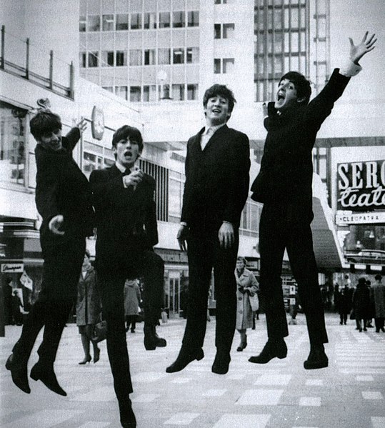 Ringo Starr, George Harrison, Lennon and Paul McCartney in 1963