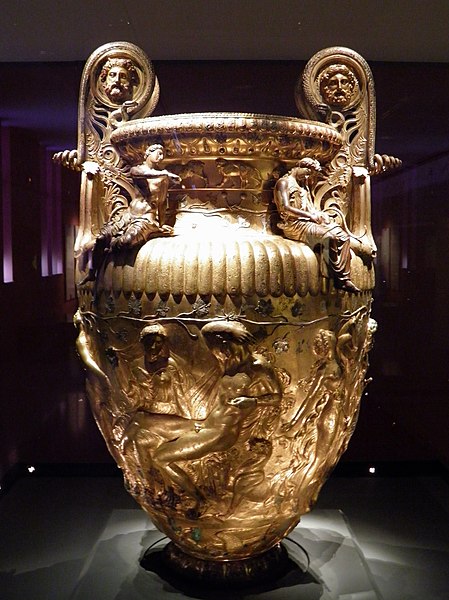 File:The Derveni krater, late 4th century B.C., side A, Dionysus and Ariadne, Archaeological Museum, Thessaloniki, Greece (7457851940).jpg