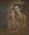 The Painter’s Daughters with a Cat visar Ganisboroughs döttrar 1759. National Gallery.