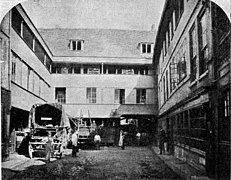 rear of Inn and coach yard, 1889