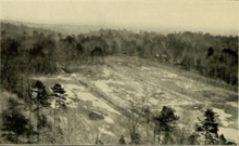 The cleared land before construction of the Tin Can began in 1923. Tin Can Site 1923.png