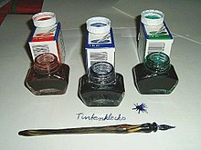 [1] Tinte (Tintenfässer und Tintenklecks)