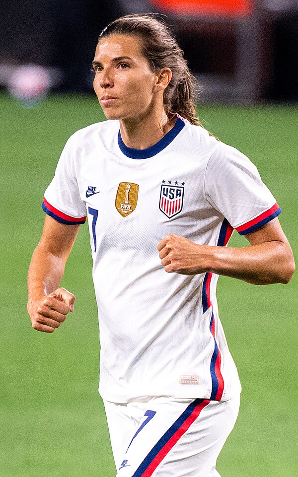 Heath with the United States women's national soccer team in September 2021