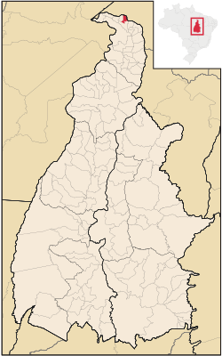 Localização de Sampaio do Tocantins no Tocantins