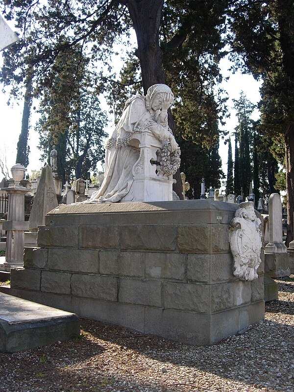 A tomb at the English Cemetery