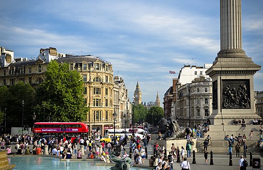 Trafalgar Square on a Summer Evening