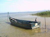 July 2007, a fishing boat on Lake Trasimeno