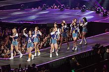 Twice performing at KCON LA in July 2016