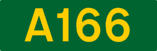 A166 road road in England