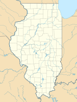Lagekarte von Illinois in den USA