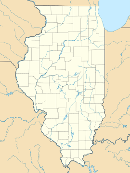 Poloha mesta v štáte Illinois