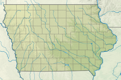 USA Iowa relief location map.svg