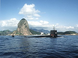 USS Snook (SSN-592) u wybrzeży Rio de Janeiro w 1984 r.