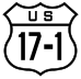 U.S. Route 17-1 marker