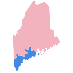 United States House of Representatives elections in Maine, 2014 results by district.svg