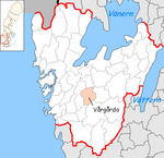 Location of the municipality of Vårgårda