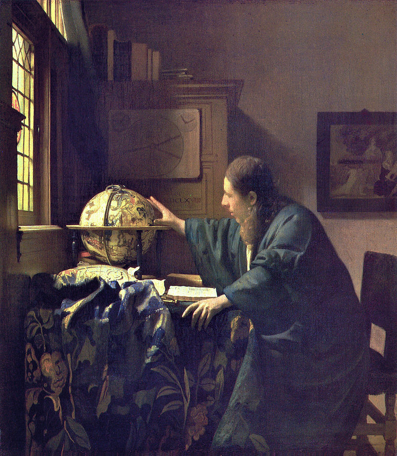 VERMEER - El astrónomo (Museo del Louvre, 1688).jpg