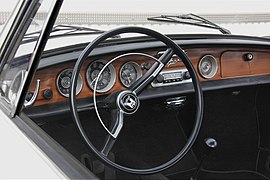 Dashboard and steering wheel of Volkswagen Type 34