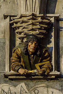 Vídeň Rakousko Relief-of-Anton-Pilgram-in-Stephansdom-02.jpg