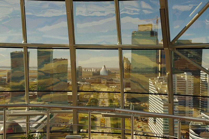 File:View from Bayterek tower.jpg