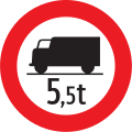 7a: Fahrverbot für Last­kraftfahrzeuge bzw. Anhänger mit mehr als ... Tonnen höchst­zu­lässigem Gesamtgewicht