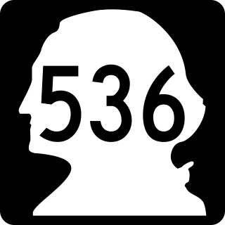 <span class="mw-page-title-main">Washington State Route 536</span> Highway in Washington serving Skagit County