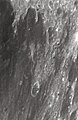 English: Webb lunar crater as seen from Earth with satellite craters labeled