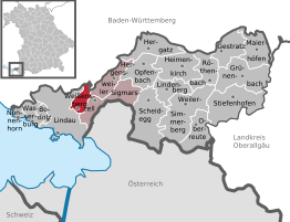 Kaart van Weißensberg