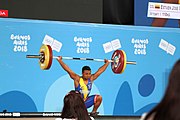 Deutsch: Gewichtheben bei den Olympischen Jugendspielen 2018; Tag 2, 10. Oktober 2018; Jungen 62 kg English: Weightlifting at the 2018 Summer Youth Olympics at 8 October 2018 – Boys' 62 kg