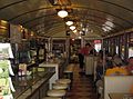 Interior of a 1938 "railcar" diner in Wellsboro, Pennsylvania