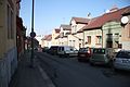 Čeština: Západní pohled na Husovu ulici v Třebíči, okr. Třebíč. English: West view of Husova street in Třebíč, Třebíč District.