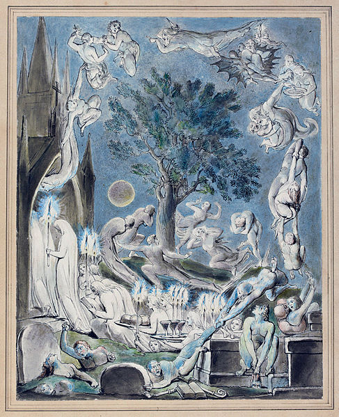 File:William Blake - The Gambols of Ghosts According with their Affections Previous to the Final Judgment.jpg