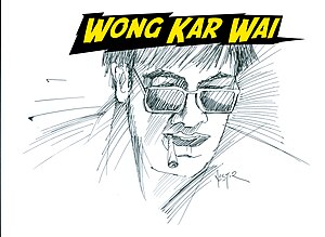 Illustration of Wong Kar Wai