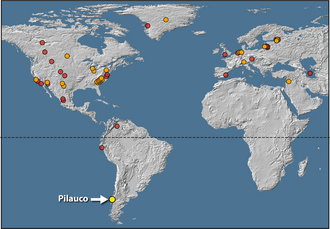 53 siti di confine del Dryas più giovane