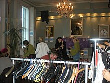 A clothes swishing event in London, 2009 "Countdown to Christmas" Crafternoon.jpg