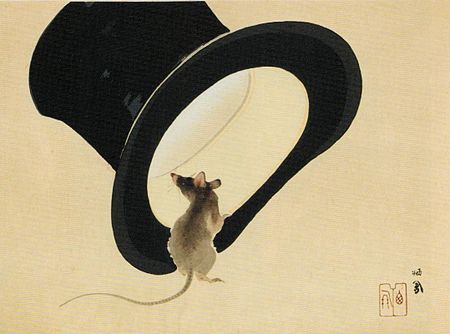 Takeuchi Seihō, Mouse and Top Hat, 1937