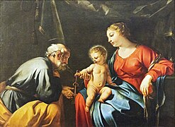 Vierge à l'Enfant remettant les clefs à Saint-Pierre (Virgin and Child handing over the keys to Saint-Pierre) Jacques Blanchard