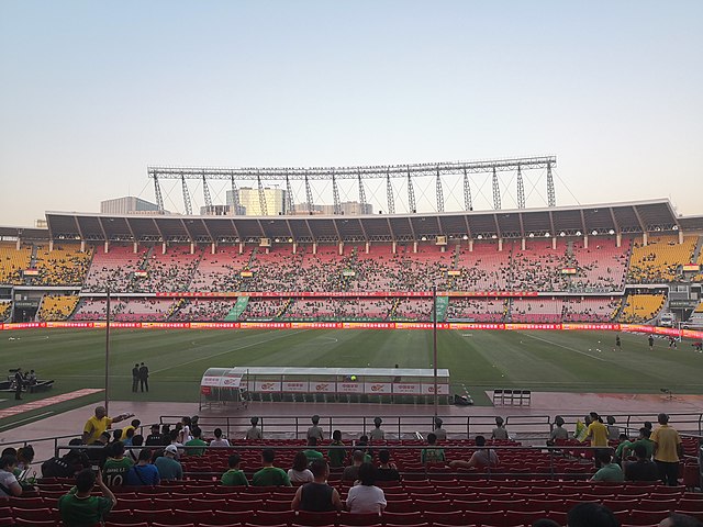 Beijing Guoan before a Chinese Super League match in August 2018