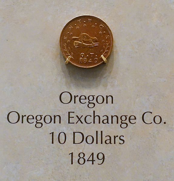 File:10 Dollars, Oregon Exchange Co., Oregon, 1849 - National Museum of American History - DSC00221.jpg