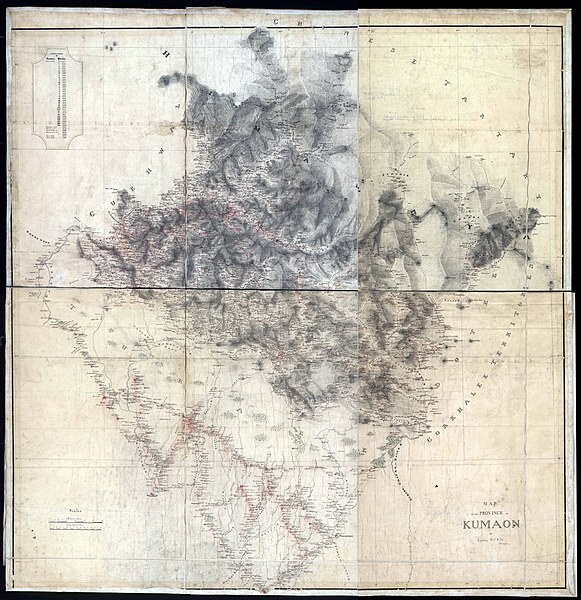 File:1819 Map of Province of Kumaon by Webb.jpg