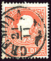 5 soldi type I, cancelled at CREMONA, (Lombardy). Mi9I.