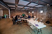 Wikimedia UK Turkish culture editathon at Newspeak House, London.