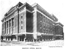 The Boston Opera House, where the 1942 ballet version was first shown