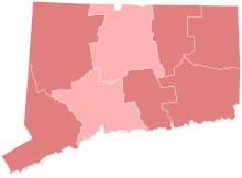 1914 United States Senate election in Connecticut results map by county.svg