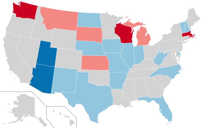 File:1964 United States gubernatorial elections results map.svg